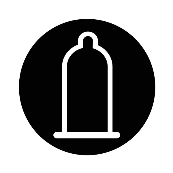 Disegno illustrazione icona preservativo — Vettoriale Stock
