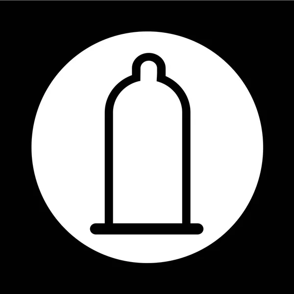 Kondom-Ikone Illustration Design — Stockvektor