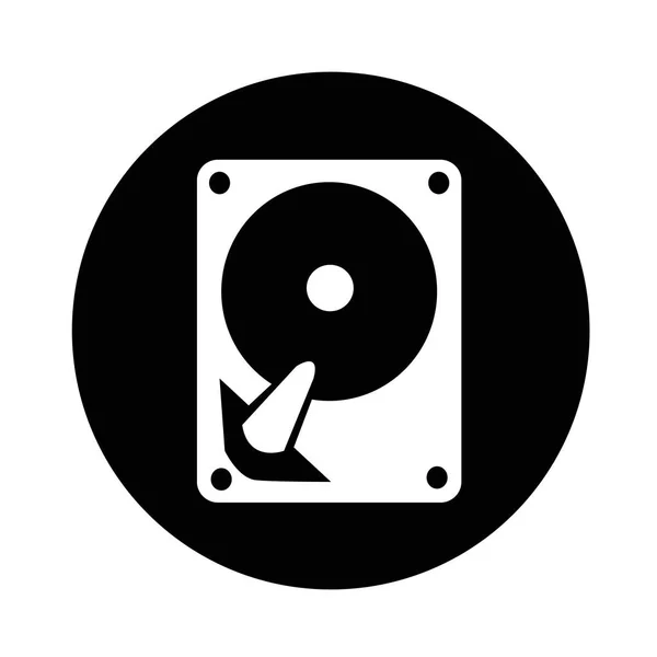 Diseño de ilustración de icono de disco duro — Vector de stock