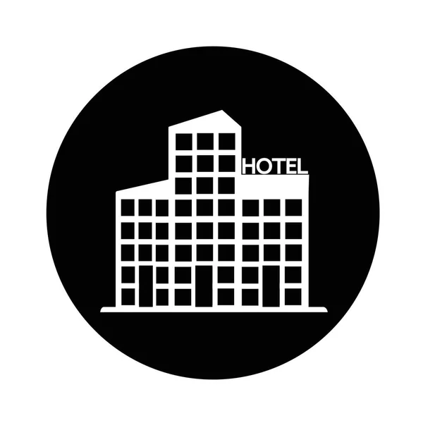 Ícone do hotel Design de ilustração — Vetor de Stock