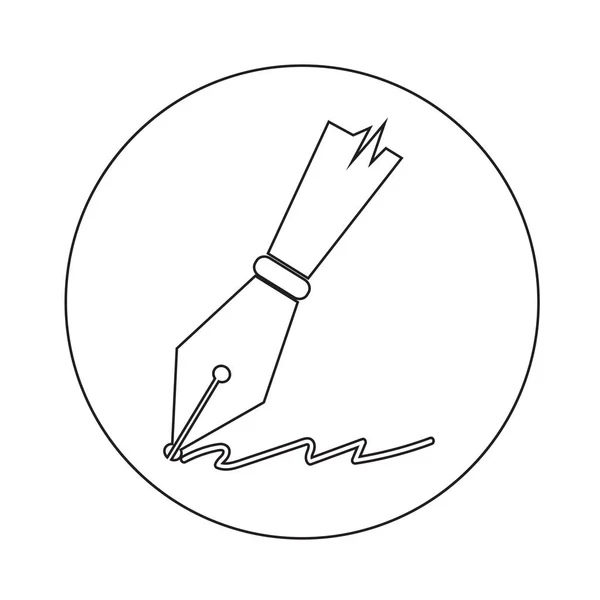 Pen pictogram afbeelding ontwerp — Stockvector