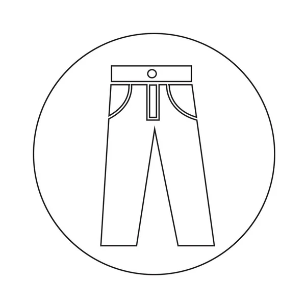 Pantalón icono ilustración diseño — Archivo Imágenes Vectoriales