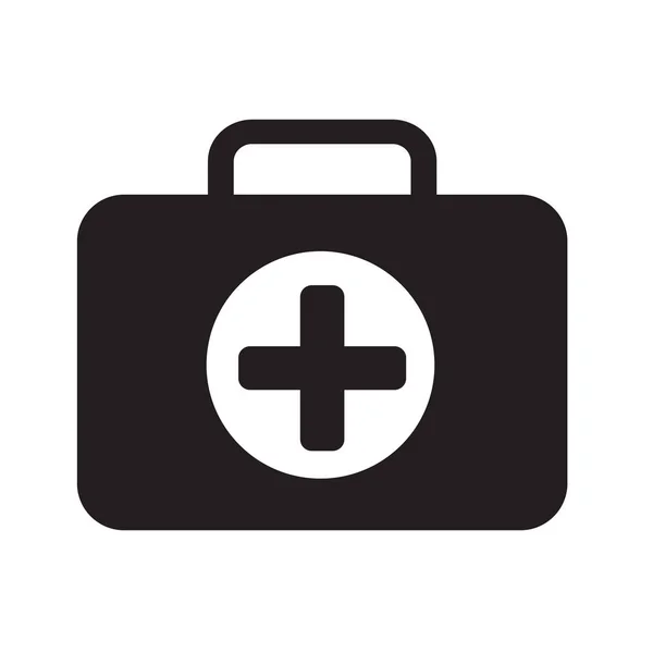 Boîte de premiers soins icône illustration conception — Image vectorielle