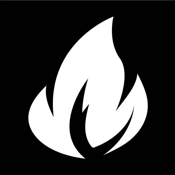 Ogień Płomień ikona ilustracja projektu — Wektor stockowy