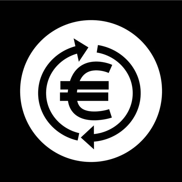 Geld euro pictogram afbeelding ontwerp — Stockvector