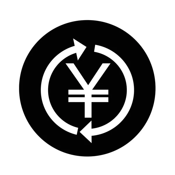 Dinheiro Yen Icon ilustração design — Vetor de Stock