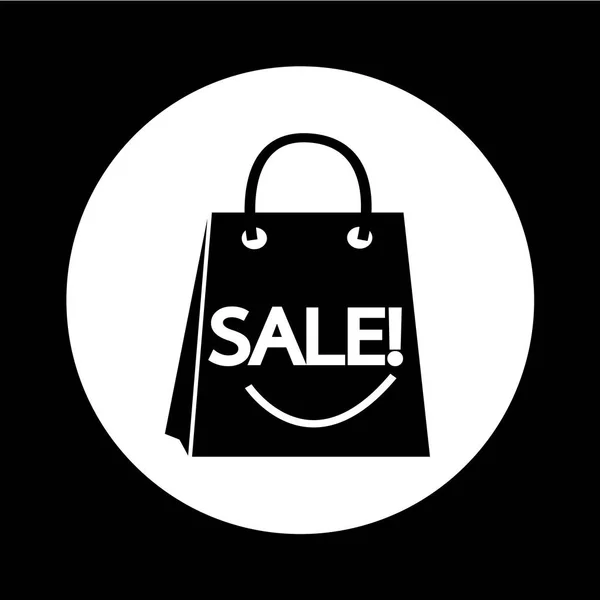 Prodej nákupní taška ikona ilustrace design — Stockový vektor