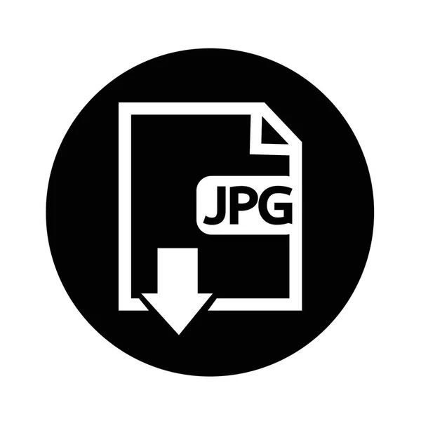 Fájltípus Jpg ikon illusztráció tervezés — Stock Vector