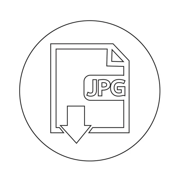 Typ souboru Jpg ikona ilustrace design — Stockový vektor