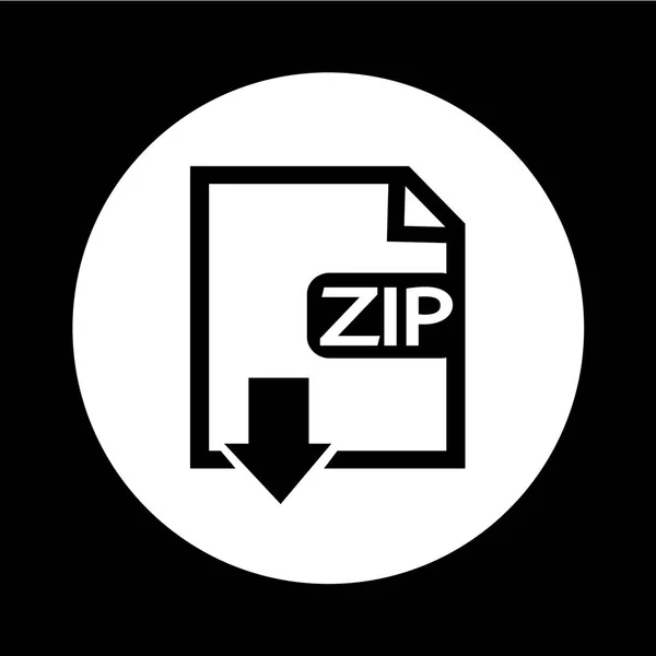 Dateityp zip icon illustration design — Stockvektor