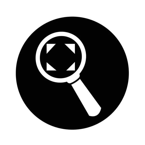 Vergrootglas pictogram afbeelding ontwerp — Stockvector