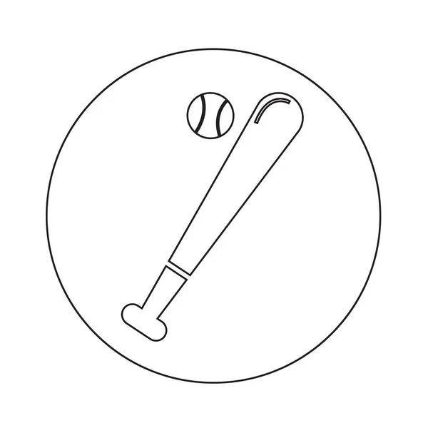 Baseball Icon illustration design — Stock Vector