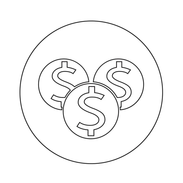 Geld pictogram afbeelding ontwerp — Stockvector