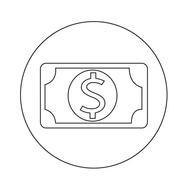 Geld Ikone Illustration Design — Stockvektor