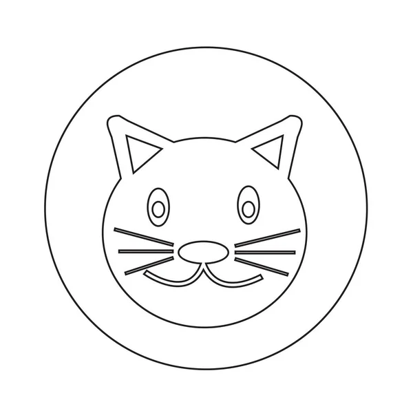 Icona gatto Illustrazione design — Vettoriale Stock