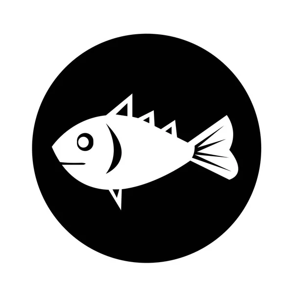 Icono de pescado Diseño de ilustración — Vector de stock