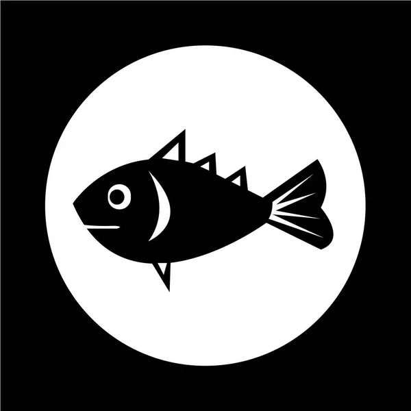 Icono de pescado Diseño de ilustración — Vector de stock