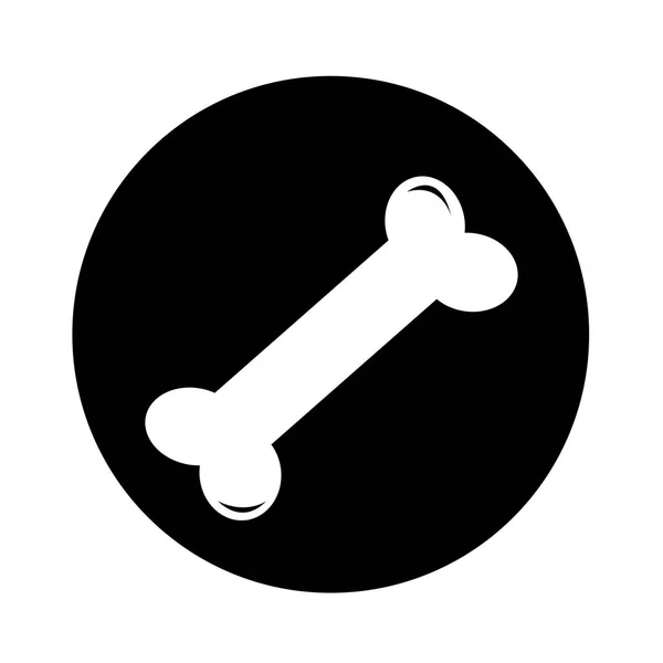 Projeto da ilustração do ícone do osso do cão —  Vetores de Stock