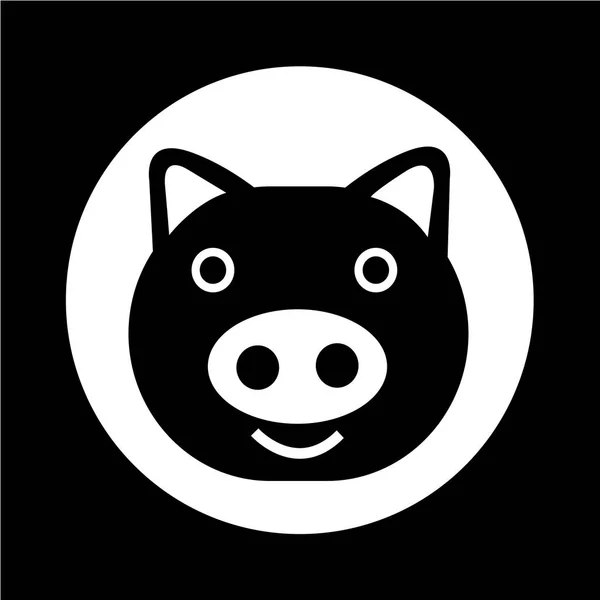 Pig Icon illustration design — Stock Vector
