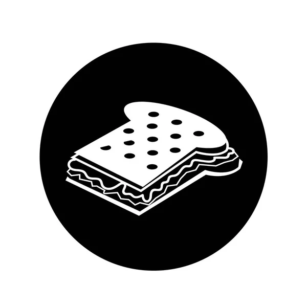 Queso sándwich Icono diseño de ilustración — Archivo Imágenes Vectoriales