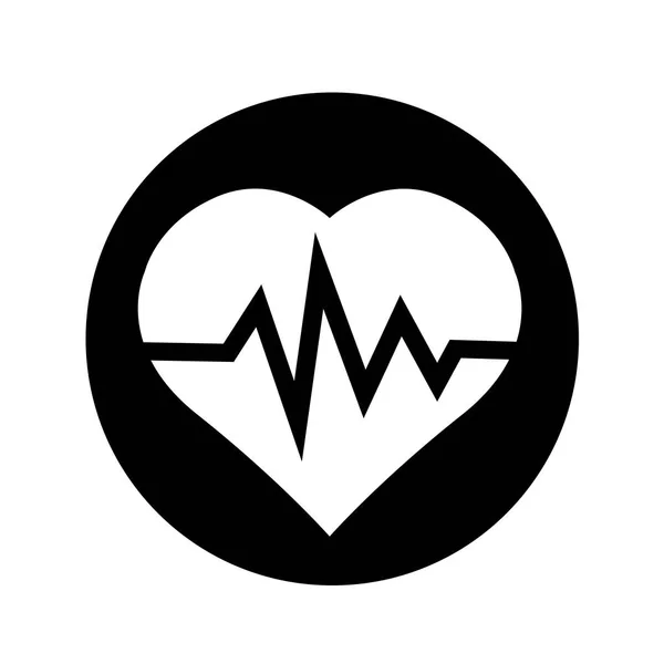 Design de ilustração Line Heart Icon — Vetor de Stock