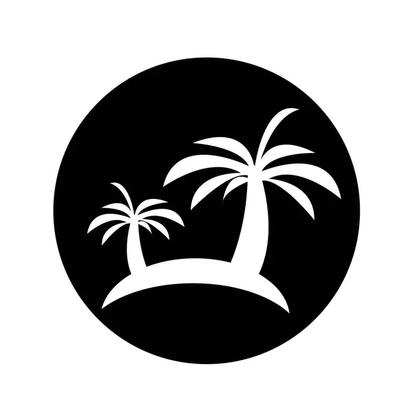 Palm Tree εικονίδιο Εικονογράφηση Σχεδιασμός — Διανυσματικό Αρχείο