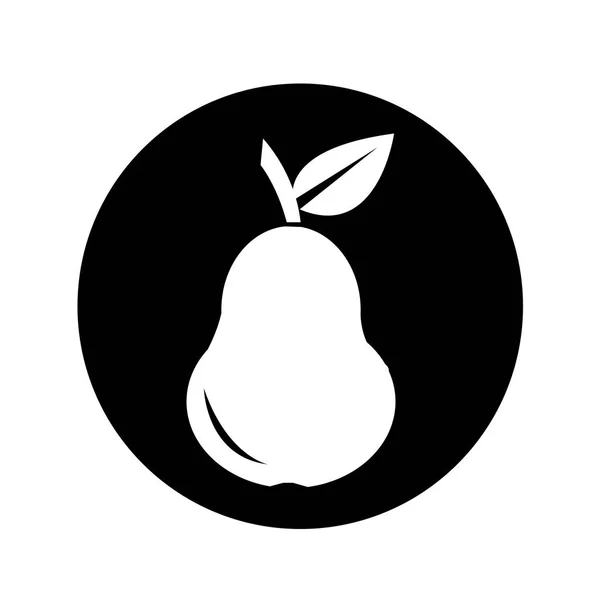 Pear Fruit icon illustration design — Stock Vector