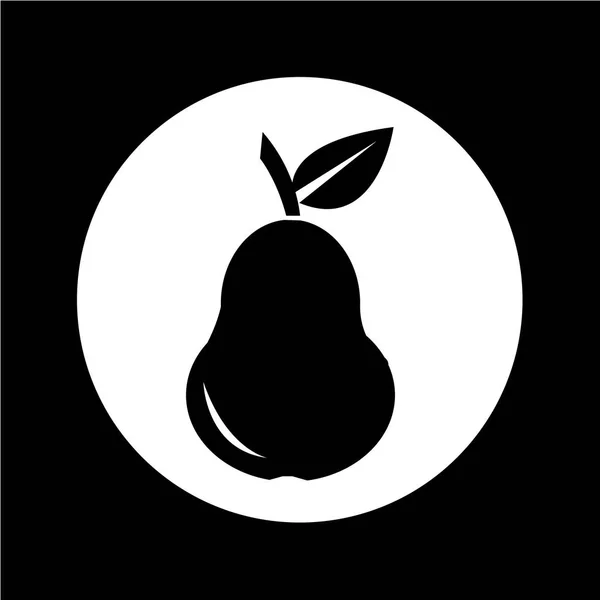 Design de ilustração de ícone de fruta de pêra — Vetor de Stock