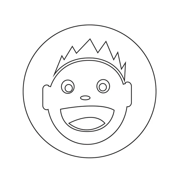 Kid pictogram afbeelding ontwerp — Stockvector