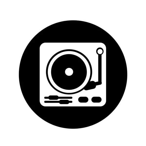 Turntable icon illustration design — Stock Vector