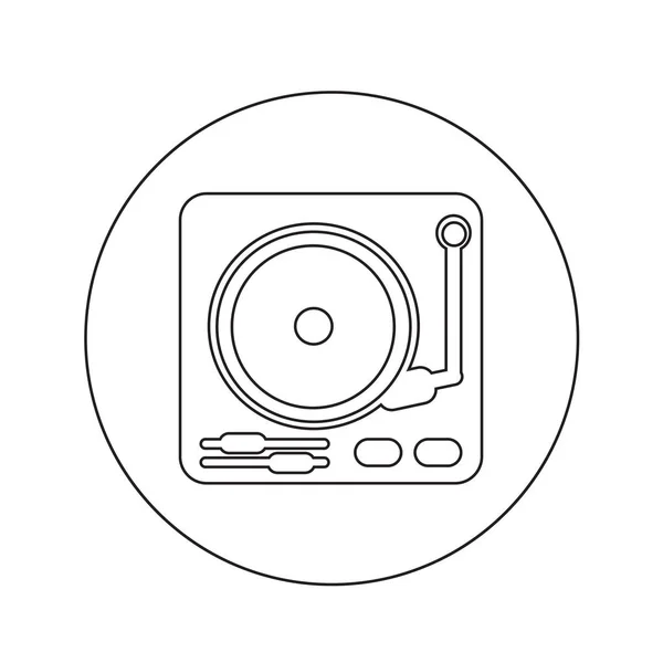 Gramofon ikona ilustracja projektu — Wektor stockowy