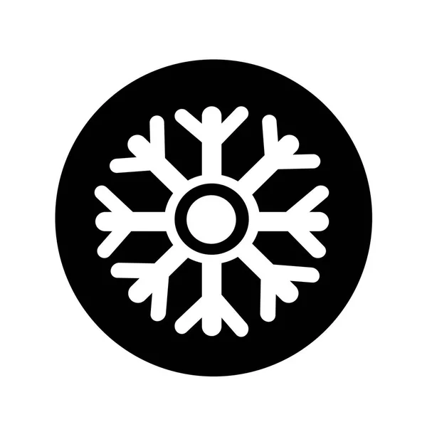 Snowflake icon illustration design — Stock Vector
