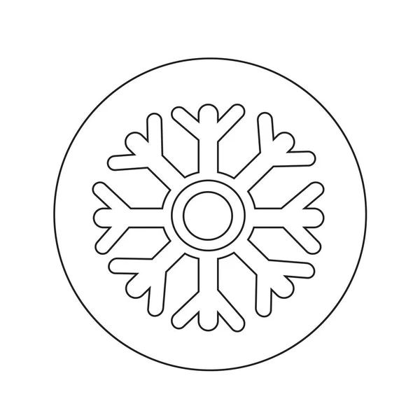 Illustrasjon av snøflaksikon – stockvektor