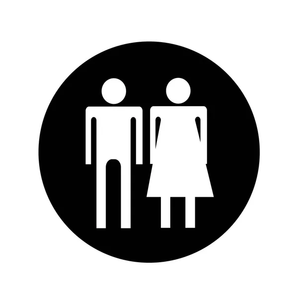 Masculino feminino ícone ilustração design —  Vetores de Stock