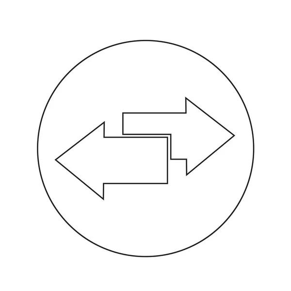 Icona freccia disegno illustrazione — Vettoriale Stock