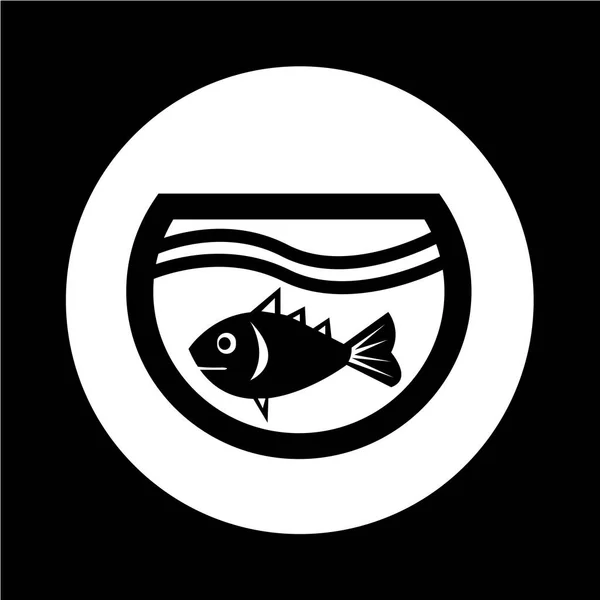Fish in aquarium icon illustration design Stock Vector