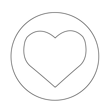 soyut kalp simgesi