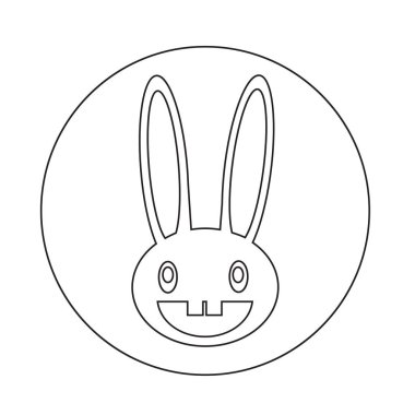 soyut tavşan simgesi