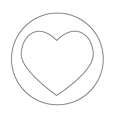 soyut kalp simgesi