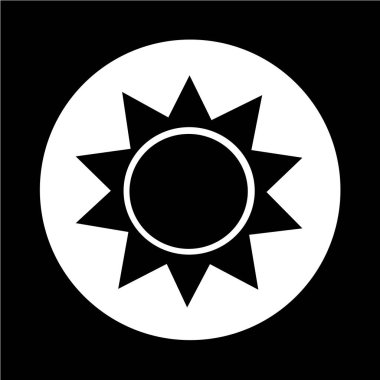 soyut güneş simgesi