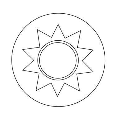 soyut güneş simgesi