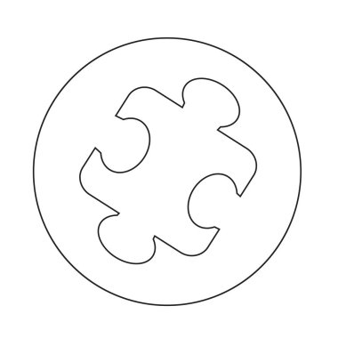 soyut puzzle simgesi