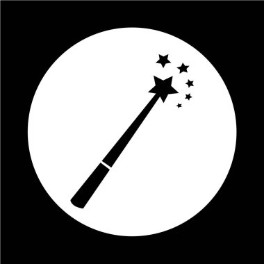 soyut sihirli değnek simgesi