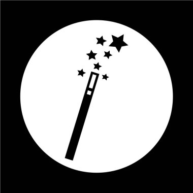 soyut sihirli değnek simgesi