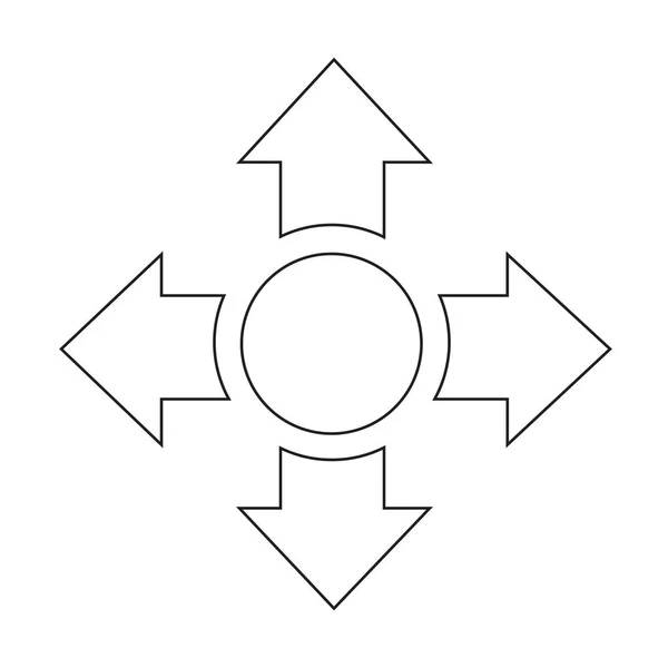 Icono de flecha abstracta — Archivo Imágenes Vectoriales