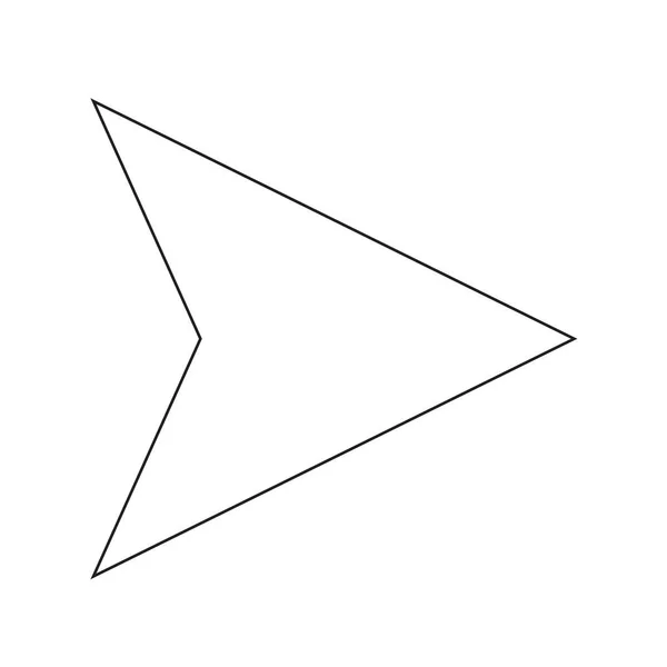 Abstrakt pilikonen — Stock vektor