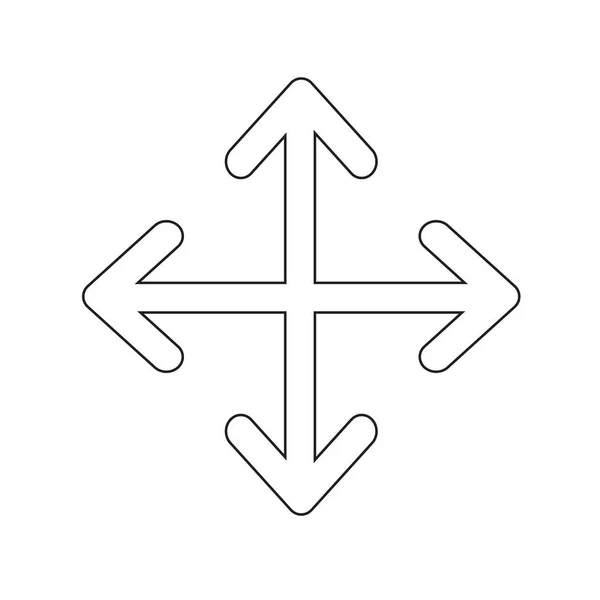 Icono de flecha abstracta — Vector de stock