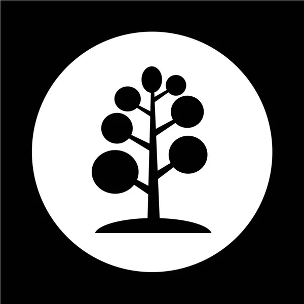 Streszczenie drzewo ikona — Wektor stockowy