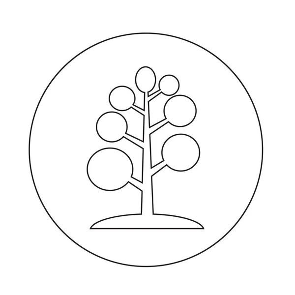 Значок абстрактного дерева — стоковый вектор