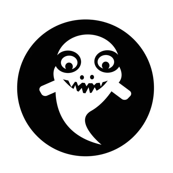 Icona di Halloween fantasma — Vettoriale Stock